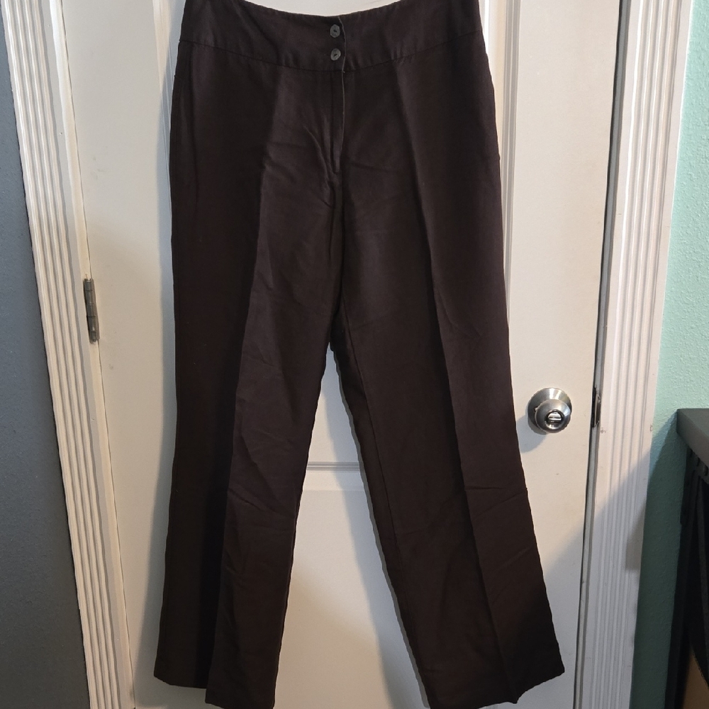 East 5th Chocolate Linen Trousers